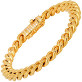 Iced Out Cuban Link Bracelet - Steel Time